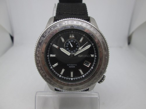 SEIKO SUPERIOR SLIDE RULE 4R37-00B0 STAINLESS STEEL AUTOMATIC MENS PILOT  WATCH | eBay