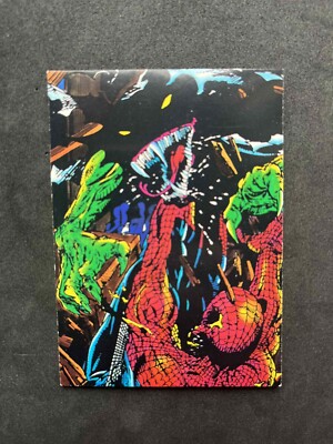 SPIDER-MAN CARD / The McFarlane Era / 11-ATTACKED / 1992 COMIC IMAGES MARVEL 