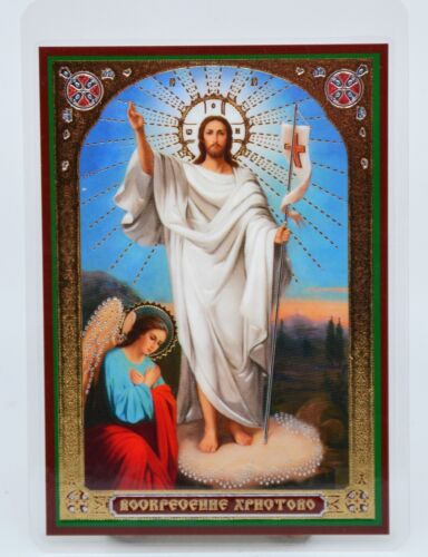 Ikone Jesus Christus икона Иисус Христос праздники освящена ламинирована 9x6 cm - Bild 15 von 16