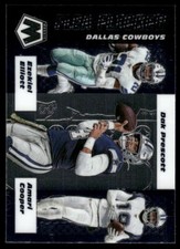 2020 Panini Mosaic #5 Elliott / Cooper / Dak Prescott Flea Flicker Prizm Green
