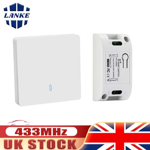 DIY Wireless Light Switch and Receiver Kit 230V for Indoor Lamps Light