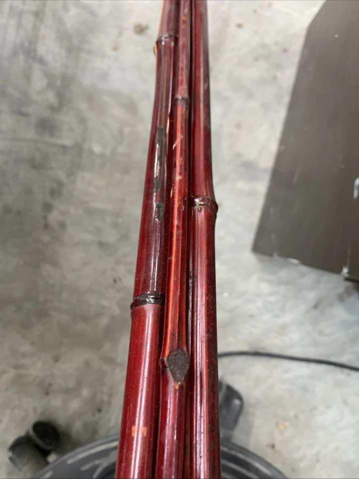 Laker Bamboo Vintage 3pcs Cane Bamboo Fishing Pole - Image 4 of 4