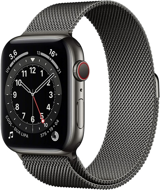 Apple Watch Series 6 44mm Cassa con Milanese Loop - Grafite Acciaio  inossidabile, Regular (GPS + Cellular) (M09J3TY/A) | Acquisti Online su eBay
