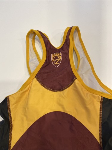Game Worn Used Arizona State Sun Devils Wrestling Singlet Cliff Keen Size M - Picture 5 of 5