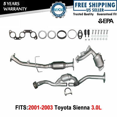 FITS:2001-2003 Toyota Sienna All Three Catalytic Converter Set 3.0L