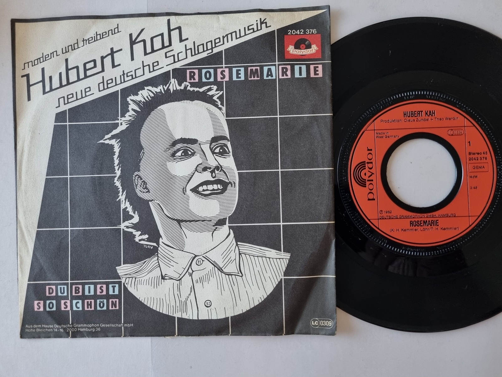 Hubert Kah - Rosemarie 7'' Vinyl Germany