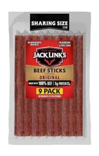 Jack Link's Beef Sticks, Original � Protein Snack, Meat Stick, Made with 100% Be