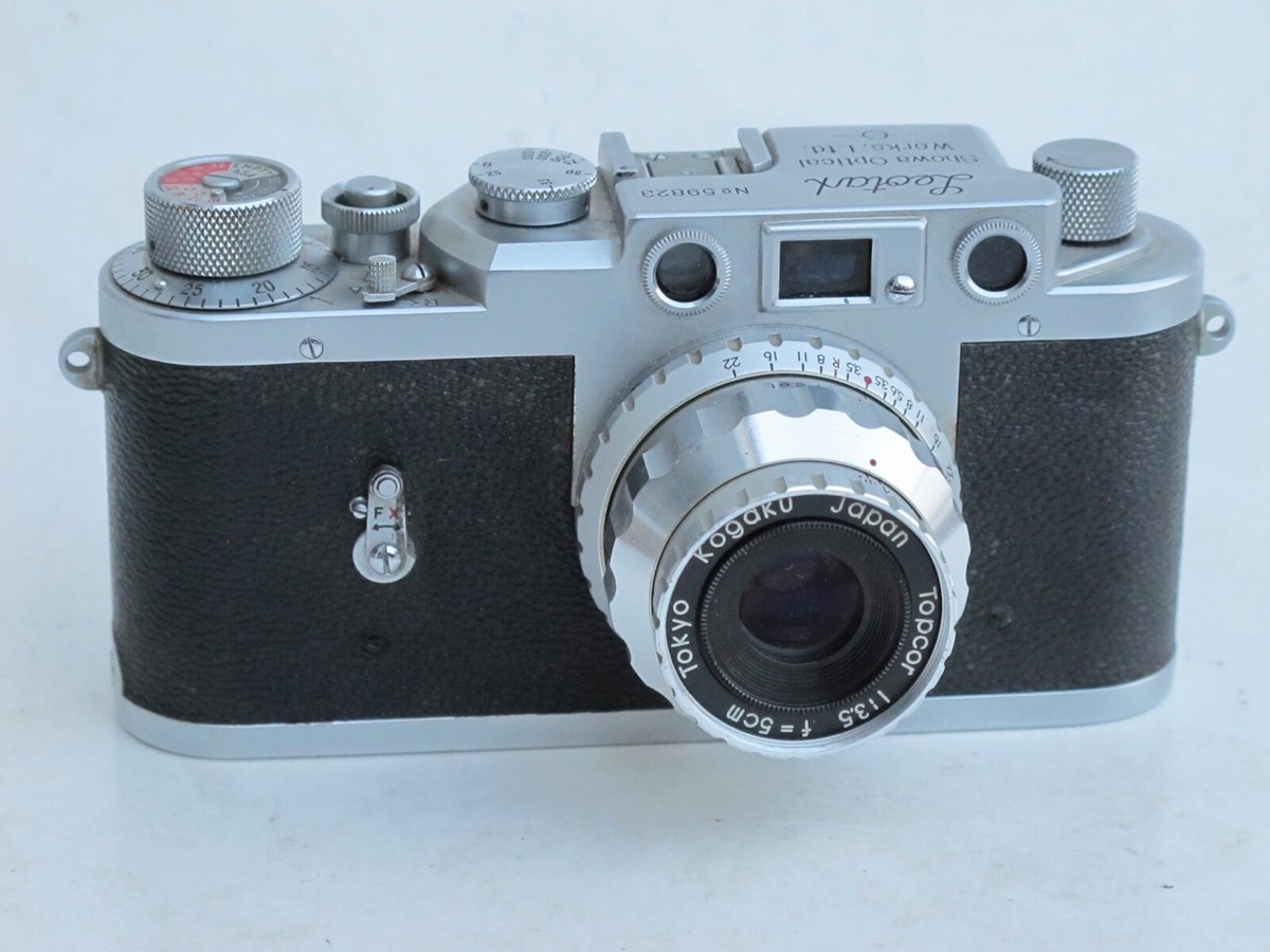 NICE Leotax Showa Optical Works, LTD camera 50mm f:3.5 Topcor lens