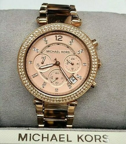 Orologio Donna Cronografo Michael Kors MK5859 Blair Quadrante Oro Rosa Oro Rosa