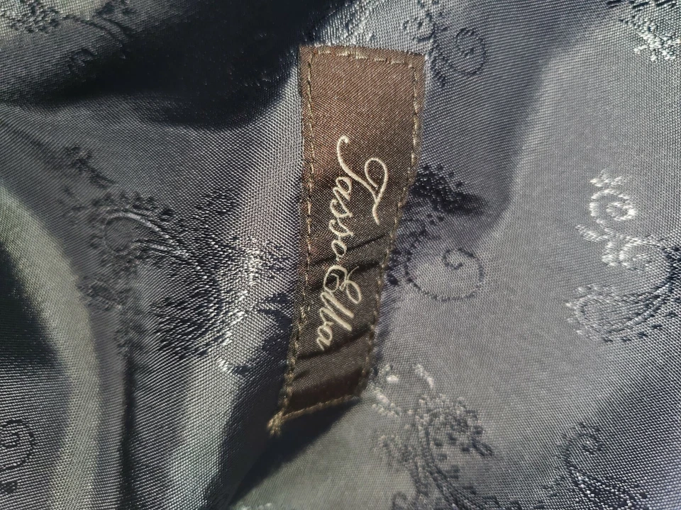 Tasso Elba Mens Grey Glenn Plaid Vest 42 Short Excellent Conditon Paisley Backin - Image 4 of 4