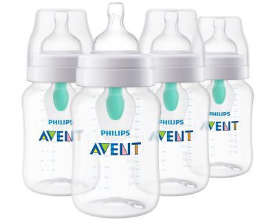 Philips Avent Anti Colic Baby Bottles 4 Pack with AirFree Vent 9oz