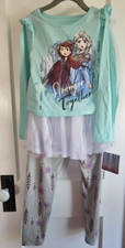 NWT Disney Frozen II Elsa long 3pcs -shirt tutu skirt pants girl Sz7