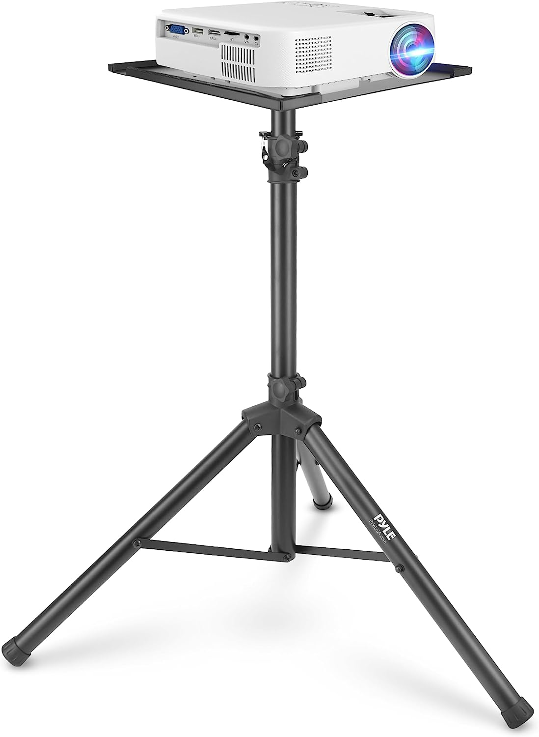 Adjustable Projector Stand with Tripod Base for Laptops and Computers-image