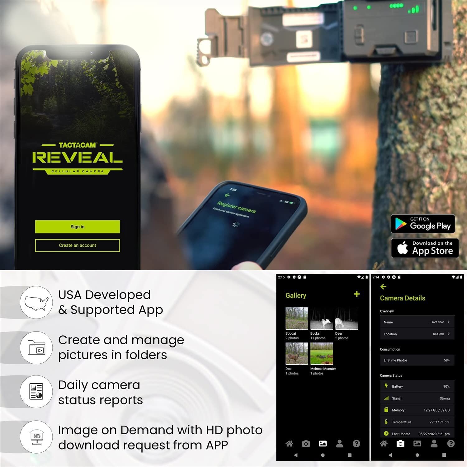 TACTACAM Reveal XB Cellular Trail Camera, No Glow Verizon & AT&T