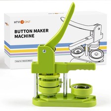 Button Maker 58mm Badge Maker Machine DIY Button Pin with 440Pcs Parts Press Kit