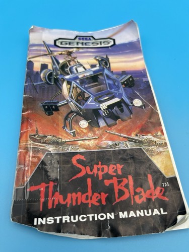 Super Thunder Blade Sega Genesis Complete CIB Nice Cart! - Picture 4 of 8
