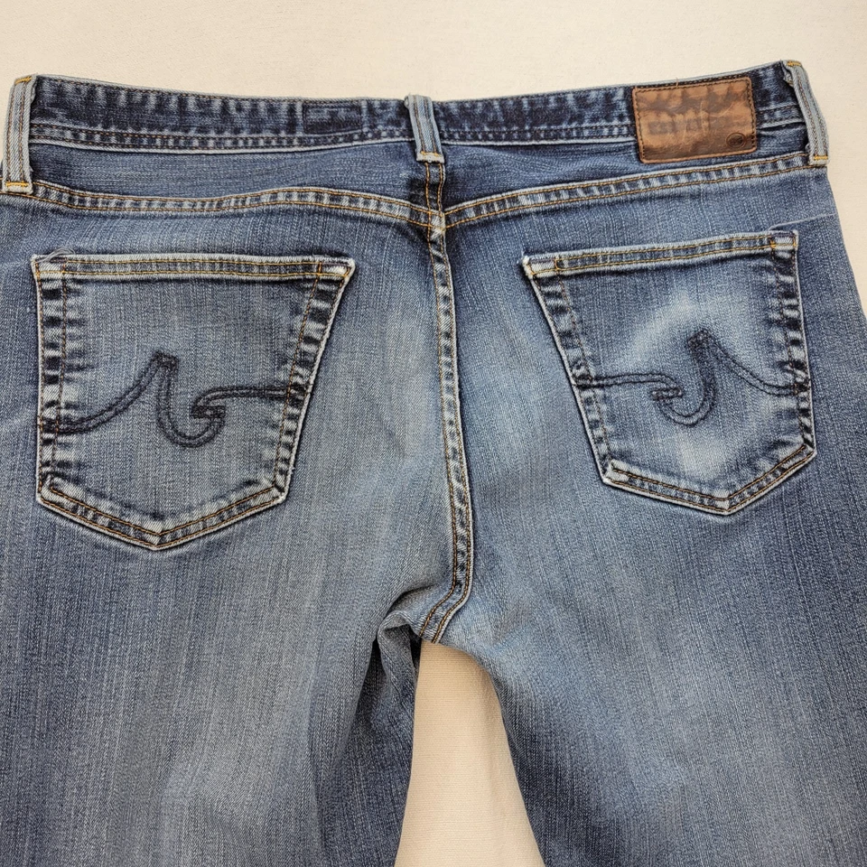 Pantalones de mezclilla AG Adriano Goldschmied para hombre 36x32 azul graduado lavado oscuro a medida Foto 4 de 4