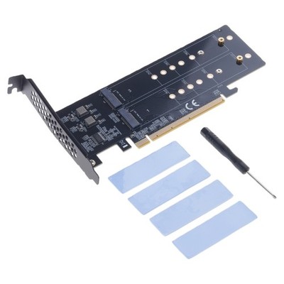 Multi Purpose PCIe4.0 X16 Expansion Card for NVMe Drive Support