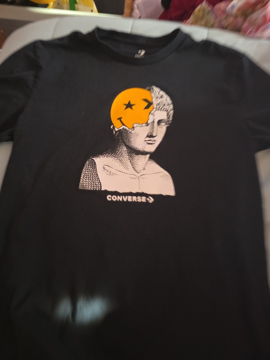 Shirt Converse Smiley Statue Logo