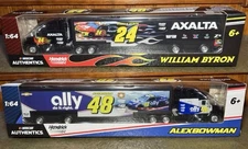 2024 William Byron/Alex Bowman Throwback Hauler 1/64 LIONEL NASCAR Authentics