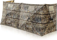 4 Panel Duck Blind Hunting Tent with Dog Door, Pop-Up Waterfowl Blind for 3-4 Pe