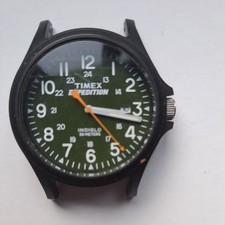 Timex Indiglo funzionante uomo quadrante verde