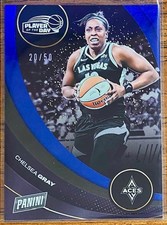 Chelsea Gray #/50 Blue Parallel - 2025 Panini - WNBA Player of the Day (10)