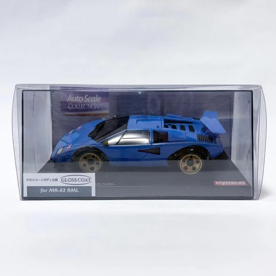 Kyosho MINI-Z Lamborghini Countach LP500S Blue 1 27 brand new good from japan - Image 2 of 4