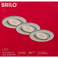 Briloner Led Einbauleuchten Weiß 3Er-Set 3Xled GU10 29W (7221-036)