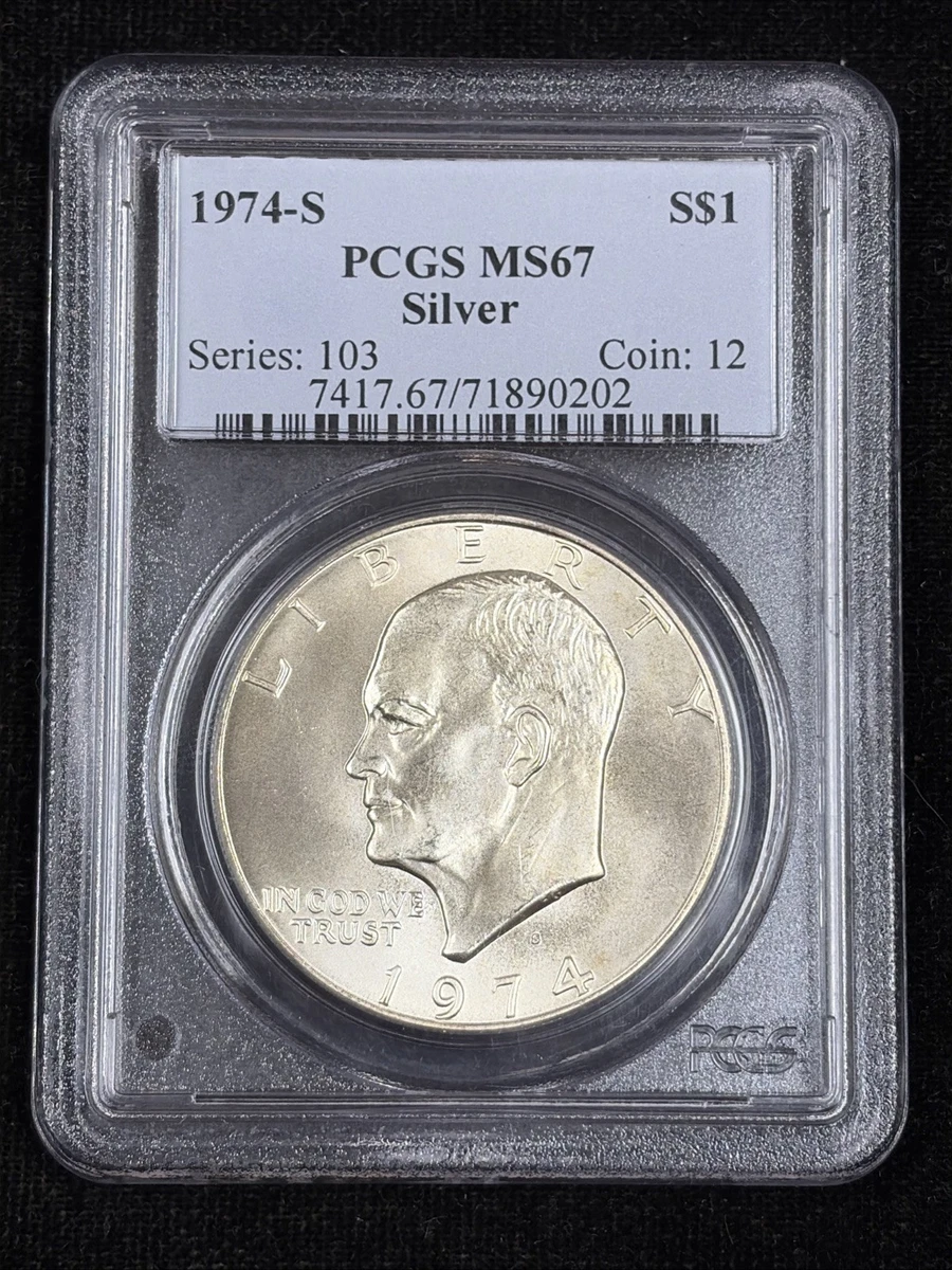 MS 67 Graded 1974 Eisenhower Dollars (1971-1978) for sale | eBay