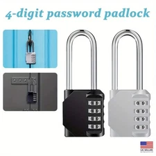 Waterproof 4-Digit Combo Durable Outdoor Padlock