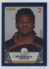 2019 Panini NFL Sticker Collection Blue /299 Devin Bush II #77 4g8