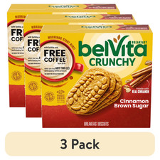 3 pack belVita Breakfast Bars Biscuits, Cinnamon Brown Sugar, 5 Packs 4 Biscu