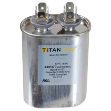 Titan Pro Tocf2 Motor Run Capacitor, 2 Mfd, 2-3/4 In. H