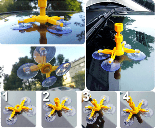 Car Windshield Repair Kit Window Glass Crack Repair Tool Chips Scratch Resin Whi - Picture 3 of 12