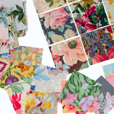 Vintage Floral Print Fabric Squares 3” | Slow Stitch, Textile Art Craft Supplies