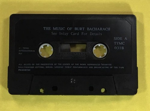 The Music of Burt Bacharach Cassette Tapes Set 2 Volumes Used - Picture 6 of 9