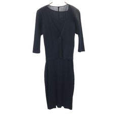 PLEATS PLEASE made in Japan No sleeve Pleated one piece 3 black ensemble Women