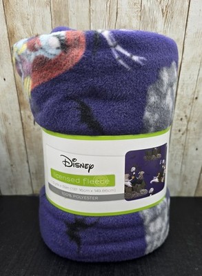 Licensed Disney Nightmare Before Christmas Scenic Throw Blanket 54'' X 59'' New