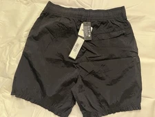 MENS STONE ISLAND B0943 NYLON METAL SHORTS Black