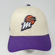 Phoenix Mercury WNBA Melonwear Adjustable Baseball Cap Hat Cream Purple PHX Logo