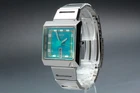 Vintage!【EXC+5/N Batt,Box】SEIKO ALBA AKA V733-5A40 Blue Qz Men's Watch From JAPN