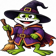 30 Custom Halloween Frog Personalized Address Labels