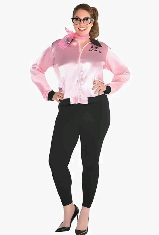 Iconic Retro 50's Pink Ladies Jacket (Adult Plus Size) - Perfect for... - Image 2 of 4