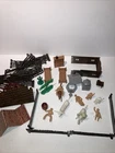 Vintage Marx Western Bar M Ranch Cowboy Playset Pieces Roy Rogers Not Complete