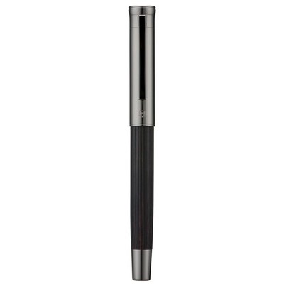Hongdian 1866 Fountain Pen Fine Soft Nib Retro Ebony Wood with Metal Box