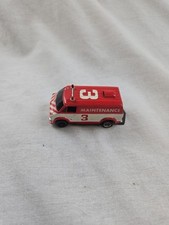 TYCO COMMAND CONTROL DODGE MAINTENANCE VAN 3 RED WHITE SLOT CAR