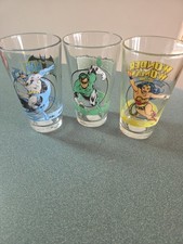 3 vasos de vidrio de superhéroe cómic Marvel coleccionables