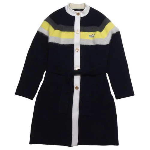 LOUIS VUITTON（LV） Cappotto lungo Miura Louis Vuitton righe grafiche taglia 1A4LQT S lana cashmere Authe