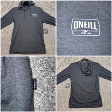 O'Neill Fields Pullover Mens Hoodie Lightweight Heather Black Small NEW